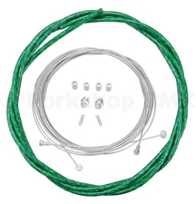Bicycle Brake Cable Kit for Drop Bar Road - LASER GREEN