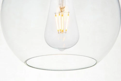 Elegant Lighting LD2228 Baxter 5 Light 42"W Linear Pendant - Brass - Picture 10 of 12