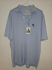 NEW  DONALD ROSS Blue Golf Mens Medium Short Sleeve Polo Shirt 1929 NWT  