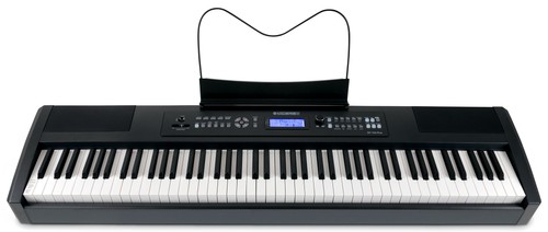 Pianoforte Digitale Stage Piano 88 Tasti Pesati MIDI USB Supporto a X & Cuffie - Foto 2 di 11