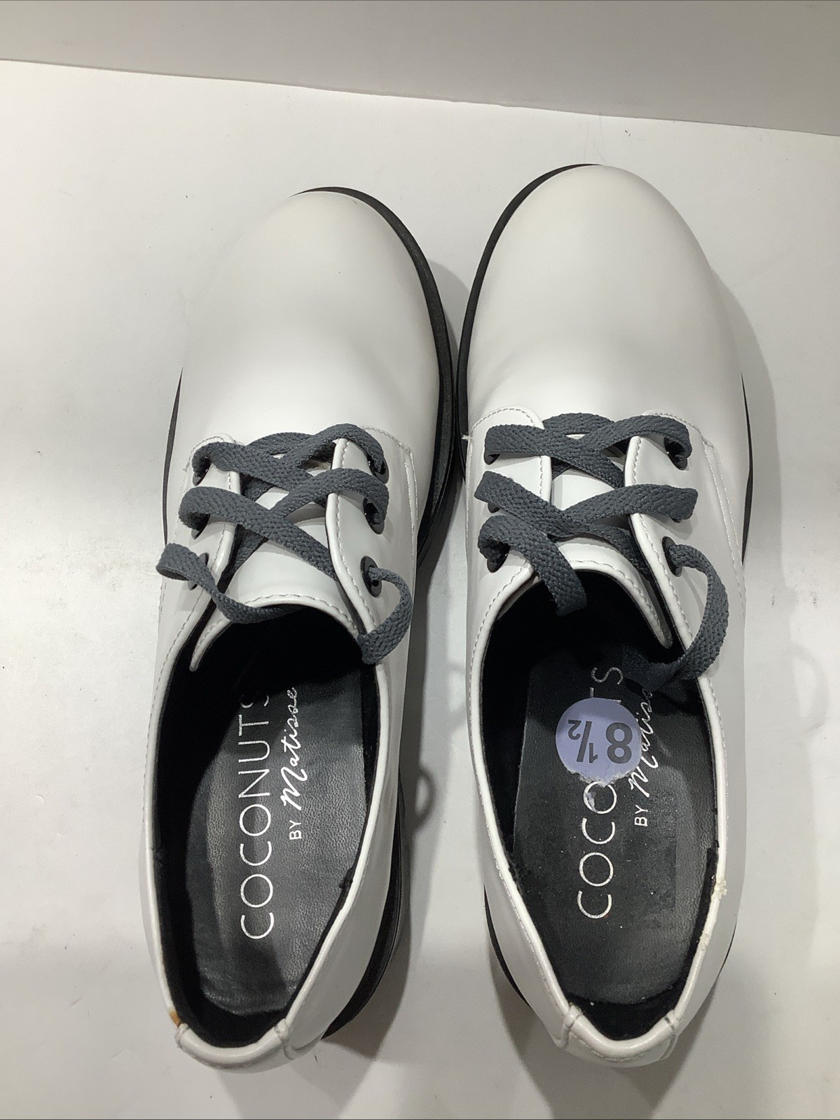 SAOLA Scarpe casual bianche vegan in pelle suola a strappo plateau COCONUTS Matisse Wmns taglia 8 5M