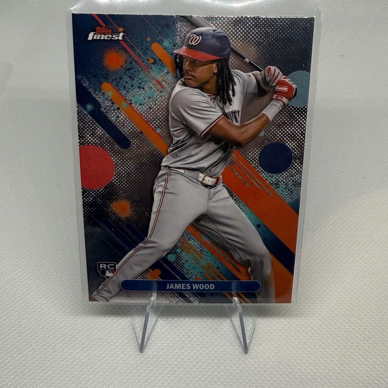 2025 Topps Finest James Wood #100 Common Refractor