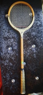 Vintage Gun & Moore Wooden Badminton Racket