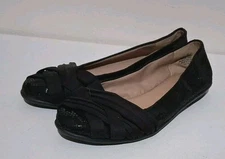 Easy Spirit E360 EsKaterina Faux Sparkle Leather And Fabric Ballet Flats SZ 7M