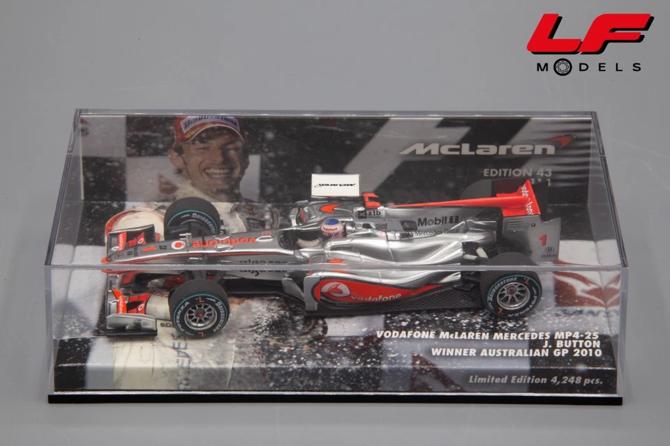 1:43 McLaren Mercedes MP4-25 Button Winner Australian GP 2010 - Minichamps - Immagine 3 di 3