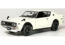 Kyosho 1/18 Nissan Skyline 2000 GT-R KPGC110 White Diecast Model Car Used