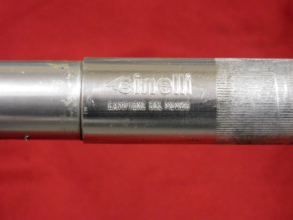Винтажная модель Cinelli 63 Campione del Mondo 40 см x 26,4 мм Серебряный дорожный руль - Изображение 3 из 4