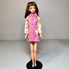 New ListingVintage Mattel Francie TNT 1966 Brunette  #1170 Pink Hat  Dress Best Buy #7765
