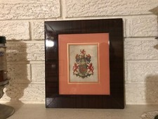 Francuskie XVIII-wieczne bave's z Carmagne Family Shield na pergaminie