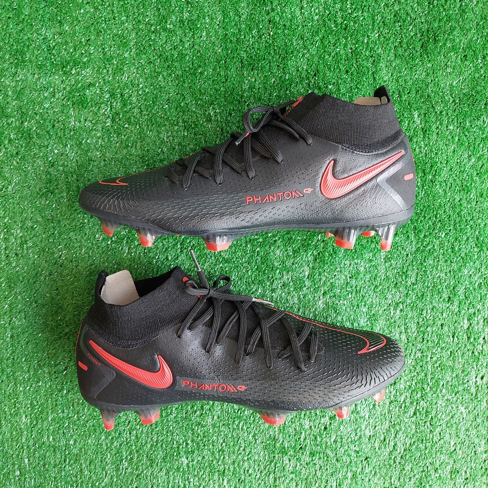 Nike Phantom GT Elite Black/Chilli FG Football Boots Size UK 7 eBay