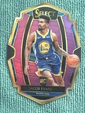 2018-19 Select Prizms Purple Die Cut #176 Jacob Evans III 60/99