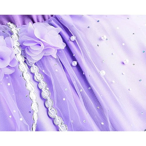 Princess Sofia Costume Kids Toddler Halloween Party Fancy Dress Outfit For Girls - Picture 7 of 9