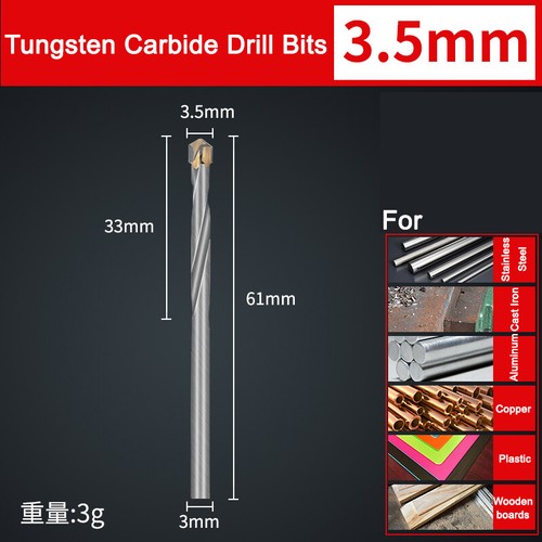 3mm-16mm Hartmetall TCT Spitze Bohrer Spiralschlosser Bit für Metall Holz - Bild 41 von 43