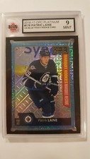 Patrik Laine 2016-17 OPC Platinum Traxx Ice Blue Rookie Hockey Card KSA Graded 9