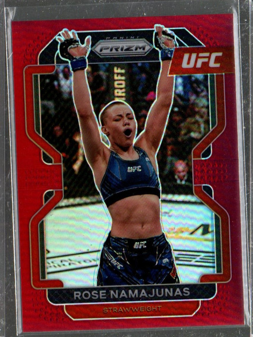 2022 Panini Prizm UFC Prizms Red #142 Rose Namajunas /299