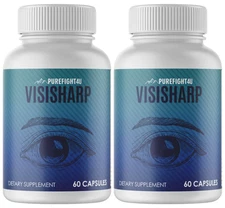 VisiSharp Vision Support Supplement for Eye Clarity & Retina Function, 2 Packs