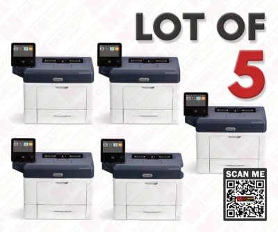 Xerox Versalink B400DN A4 Black and White Laser Duplex Printer 47 PPM Lot of 5