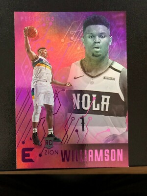 ZION WILLIAMSON 2019-20 Essentials PINK  Rookie RC #210    
