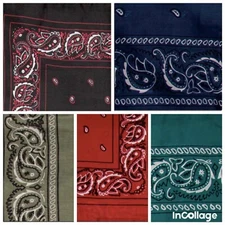 Wyoming Traders Wild Rag 100% Silk Bandana Western Scarf 20", 34.5", 42"