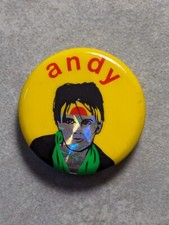 Vintage 80s Andy Taylor Duran Duran Pin Badge Purchased Around 1986 