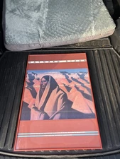 Vintage Maynard Dixon Oakland Museum Art Poster Print 19” By 28”  Framed w Glass