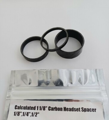 CALCULATED RACING CARBON 1'' HEADSET SPACER KIT (3PACK) CARBON THREAD
