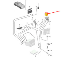 PORSCHE BOXSTER Spyder 981 RH A-Säule Antennenverstärker 99164711800 ORIGINAL