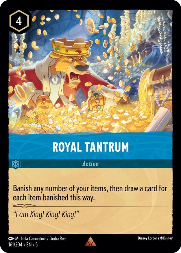 Lorcana Royal Tantrum (161/222) Shimmering Skies NM