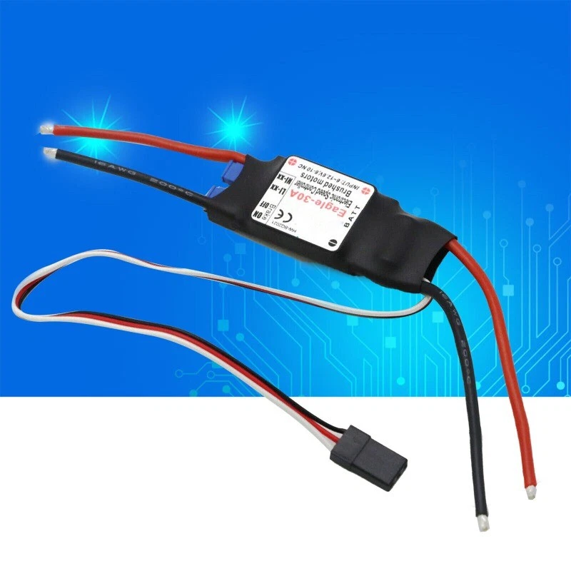 Hobbywing Eagle 30A Brushed ESC W/1A BEC Speed Controller For Brushed Motor COOL - Image 2 of 4