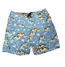 Columbia PFG Omni-shade Fish Responsibly Board Shorts, Men's 40, Light Blue