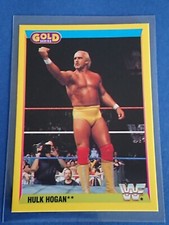 Hulk Hogan Non Rookie Card RC  Merlin WWF Gold Series 1992 Series 2 -Great Con