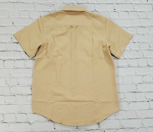 Airwalk MENS SIZE S Khaki Patches Embroidered Button Down Collared Shirt - Picture 4 of 6
