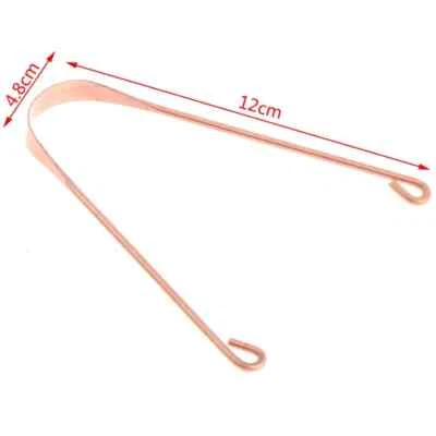 2x COPPER Ayurvedic Tongue Cleaner /Oral Scraper Mouth Dental Care Trave Case UK