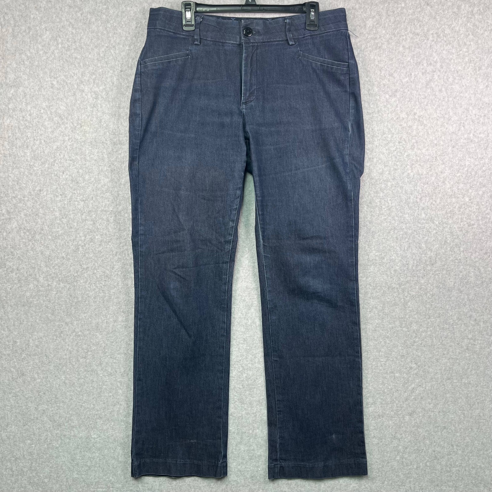 Lee Jeans Womens Platinum Label Straight Leg Blue Denim 34x30 with Pockets