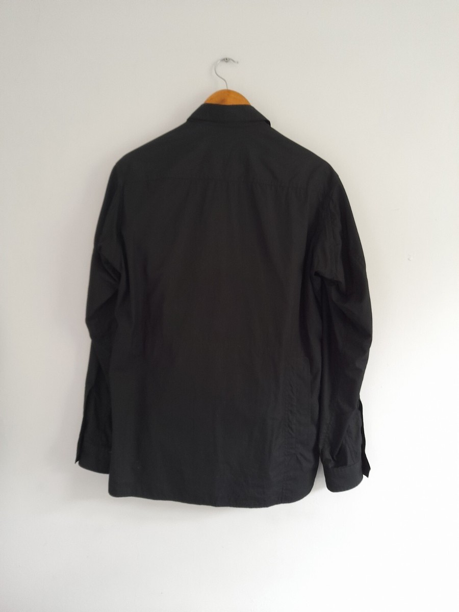 Yohji Yamamoto Pour Homme Zip Up Asymmetric Shirt Jacket Size 2