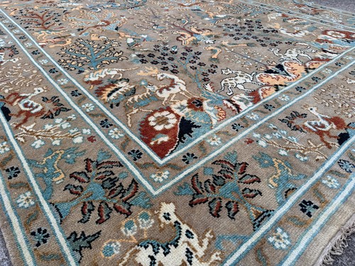 9x12 HANDMADE WOOL RUG HAND-KNOTTED ORIENTAL NEW handwoven big carpet beige - Picture 12 of 18