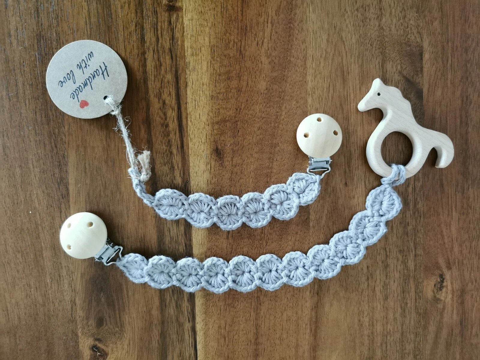 dummy chain & teether chain | handmade ❣️ 100% cotton