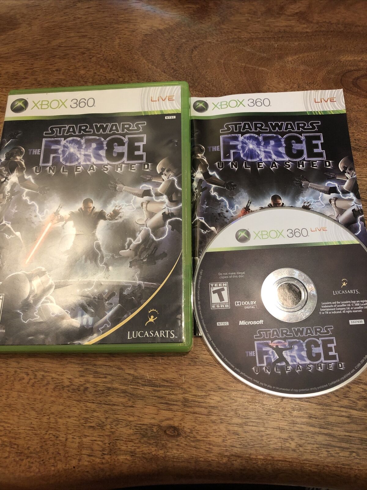 Star Wars: The Force Unleashed (Microsoft Xbox 360, 2008. Complete  23272332761