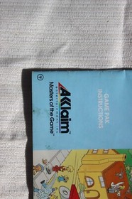 Simpsons Bart vs the Space Mutants Game Pak Instructions - NES Manual