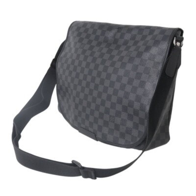 Echte Louis Vuitton Daniel GM Schultertasche Messenger Damier Graphit N58033