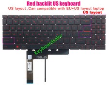 Keyboard for MSI Katana GF76 MS-1581 MS-1582 MS-1583,Bravo 15 B5DD B5ED Backlit