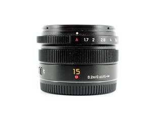 Panasonic Leica DG Summilux 15mm f/1.7 ASPH Lens