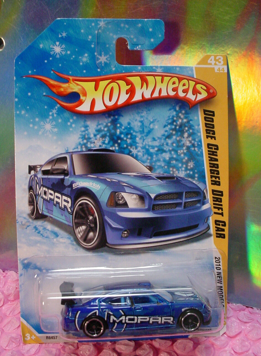 2010 Hot Wheels DODGE CHARGER DRIFT CAR#43❄️Snowflake card
