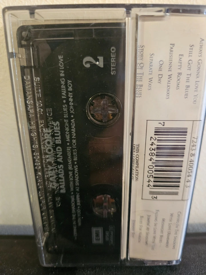 GARY MOORE Ballads & Blues 1982-1994 1994 CASSETTE TAPE BEST OF EX-THIN LIZZY - Image 3 of 4