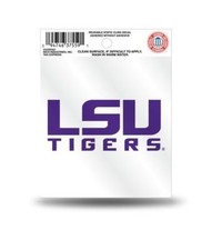 LSU Tigers Wordmark Static Cling Sticker NEW  Window or Car NCAA