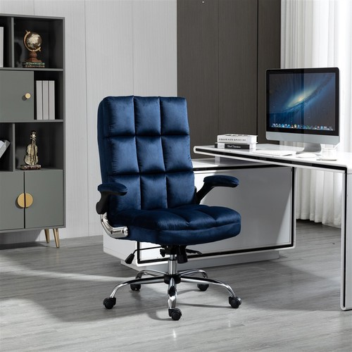 Velvet Home Ergonomic Swivel Adjustable Tilt Angle and Flip-up Arms Office Chair - Picture 21 of 60