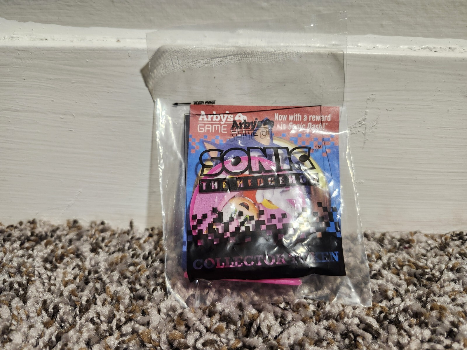 Arby's Game On Amy Rose From Sonic The Hedgehog Collector Token 2019 Nuevo en Paquete