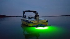 GREEN GTY LED BOAT DRAIN PLUG LIGHT 1200 LUMENS LED LIGHT GARBOARD LED