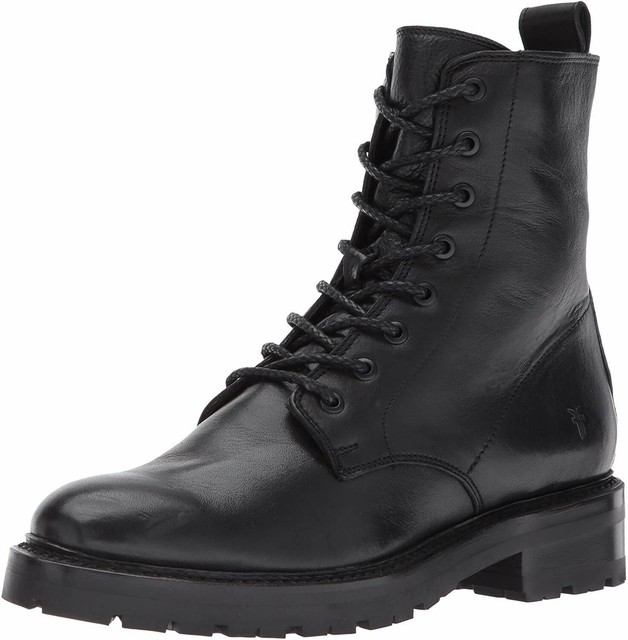 frye julie front zip combat boot