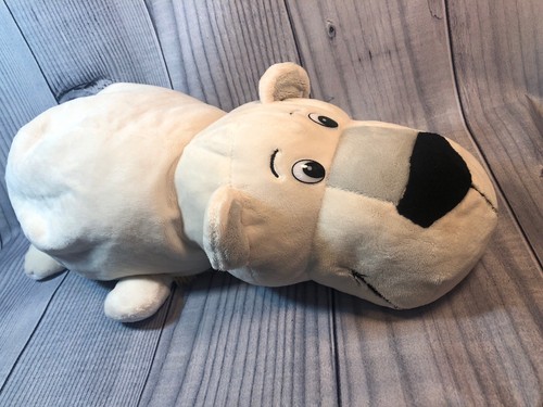 FLIPAZOO Tan Hazel Husky Urso Polar Bear Two in One Plush 16" VGUC - Picture 5 of 11